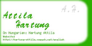 attila hartung business card